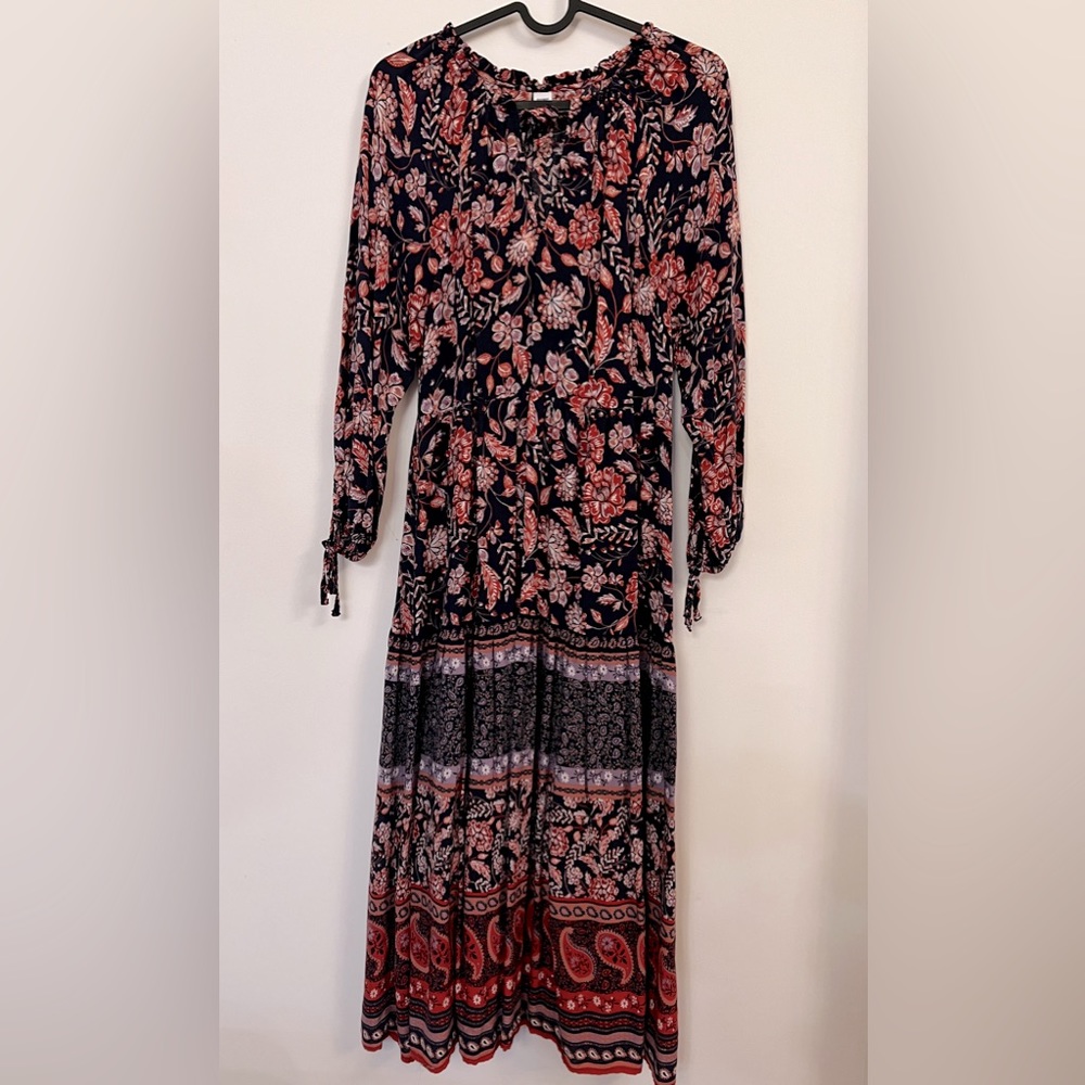 Loose print floral dress
